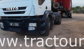 À vendre Tracteur routier Iveco Stralis 450 avec semi remorque benne 2 essieux et semi remorque plateau 3 essieux complet