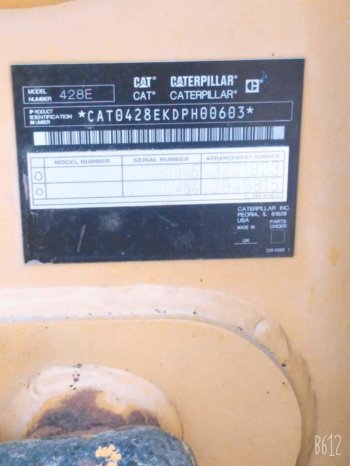 À vendre Tractopelle Caterpillar 428E complet