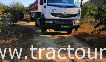 À vendre Tracteur routier Renault Kerax 440 DXi avec semi remorque plateau sans ridelles Sotime complet