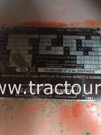 À vendre Groupe électrogène Leroy Somer avec moteur 6 cylindres Cummins complet