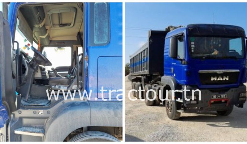 À vendre Tracteur routier Man TGS 19.400 avec semi remorque benne TP Sicame complet