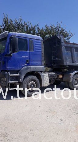 À vendre Tracteur routier Man TGS 19.400 avec semi remorque benne TP Sicame complet