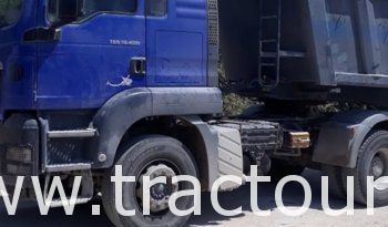 À vendre Tracteur routier Man TGS 19.400 avec semi remorque benne TP Sicame complet