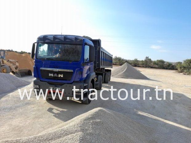 À vendre Tracteur routier Man TGS 19.400 avec semi remorque benne TP Sicame complet