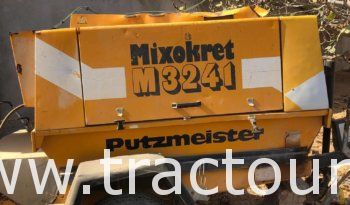 À vendre Pompe à chape 3 cylindres Putzmeister Mixokret M3241 avec moteur Deutz et 35 mètres de tuyaux complet