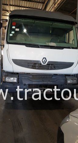 À vendre tracteur routier Renault Kerax 380 DXI avec semi remorque plateau avec ridelles complet