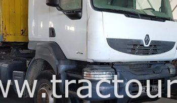 À vendre tracteur routier Renault Kerax 380 DXI avec semi remorque plateau avec ridelles complet