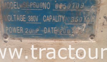 À vendre Broyeur à lames pour plastique 20 ch – 380 V – Capacité 350 kg/h complet