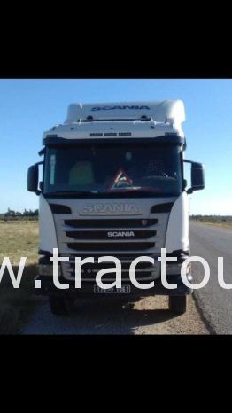 À vendre Tracteur routier Scania G410 avec semi remorque benne TP Comet complet