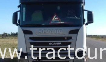 À vendre Tracteur routier Scania G410 avec semi remorque benne TP Comet complet