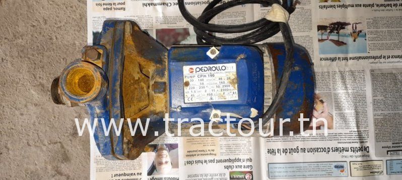 À vendre motopompe électrique Pedrollo 2 ch – 220 V – débit 140 L/min à 26m (Made in Italy) complet