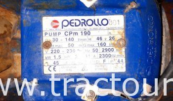 À vendre motopompe électrique Pedrollo 2 ch – 220 V – débit 140 L/min à 26m (Made in Italy) complet