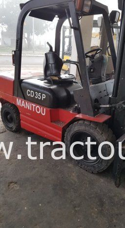 À vendre Chariot élévateur diesel Manitou CD 35 P 3.5 tonnes (2015) complet