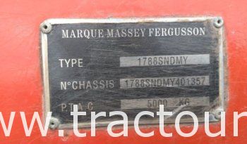 À vendre Tracteur Massey Ferguson 178 complet