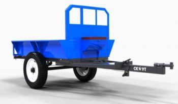 À vendre Remorque motoculteur 150×110 cm – 1 Tonnes complet
