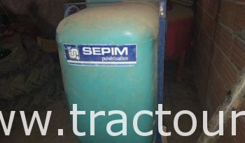 À vendre Pulvérisateur porté 600 litres Sepim sans pompe complet
