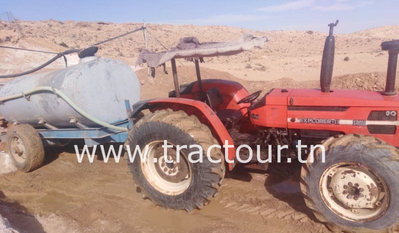 À vendre Tracteur Same Explorer II 80 avec semi remorque agricole citerne 5000 litres complet