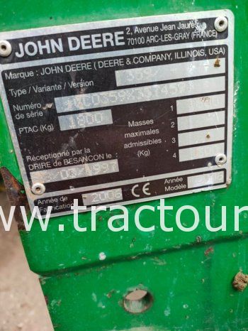 À vendre Presse à paille – Brissa John Deere 359 Made in France (2006) complet