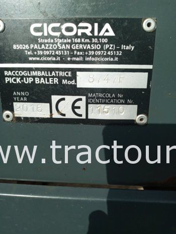 À vendre Presse à paille – Brissa Cicoria 8747F (2016) complet