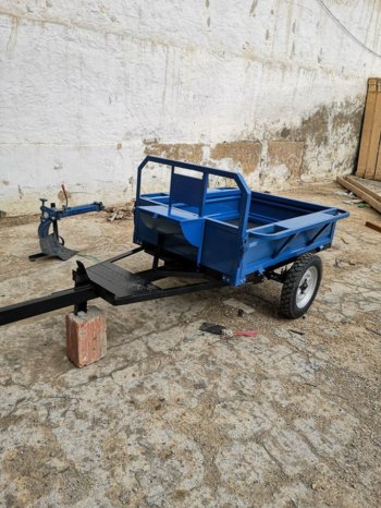 À vendre Remorque motoculteur 150×110 cm – 1 Tonnes complet