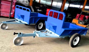 À vendre Remorque motoculteur 150×110 cm – 1 Tonnes complet