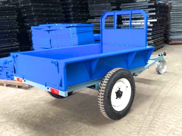 À vendre Remorque motoculteur 150×110 cm – 1 Tonnes complet