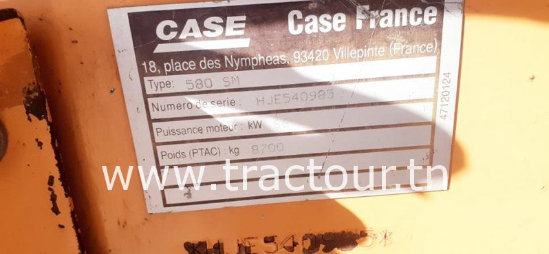 À vendre Tractopelle Case 580 SM complet