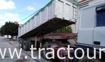 À vendre Tracteur Renault Major R340 avec semi remorque benne TP Tunicom 30 tonnes complet