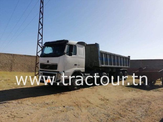À vendre Tracteur routier Volvo FH 400 avec semi remorque benne TP complet