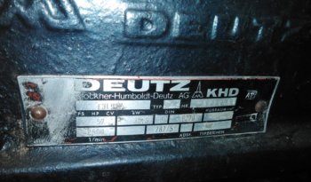 À vendre Groupe électrogène 3 cylindres Deutz type F3L912 complet