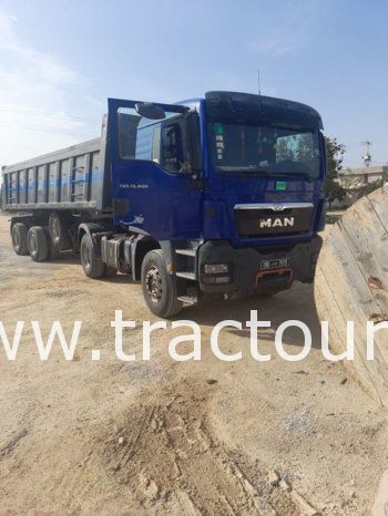 À vendre Tracteur routier Man TGS 19.400 avec semi remorque benne TP Sicame (2016) complet