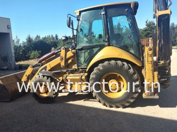 À vendre Tractopelle Caterpillar 428 E (2010) complet