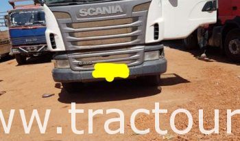 À vendre Tracteur routier Scania G410 avec semi remorque plateau 3 essieux 27 tonnes double roue (2013) complet
