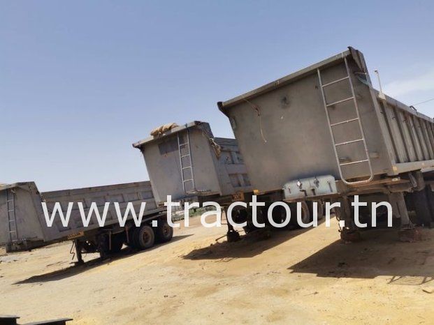 À vendre 10 Semi-remorques bennes TP Comet Tunicom Sicame complet