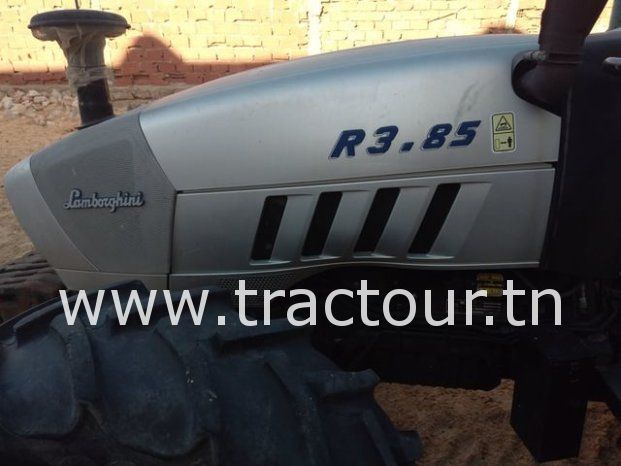 À vendre Tracteur Lamborghini R3.85 avec semi remorque benne (2012) complet