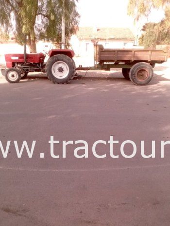 À vendre Tracteur Steyr 650 avec semi remorque agricole benne complet