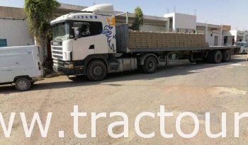 À vendre Tracteur Scania 124G 360 avec semi remorque plateau 30 tonnes complet