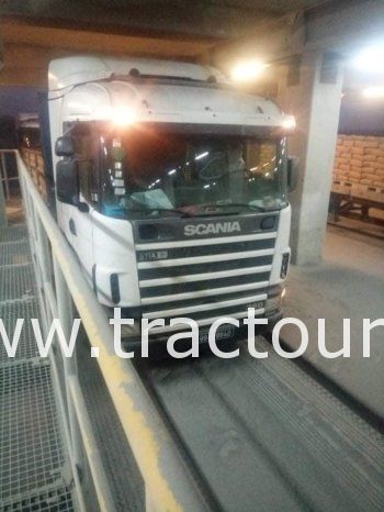 À vendre Tracteur Scania 124G 360 avec semi remorque plateau 30 tonnes complet