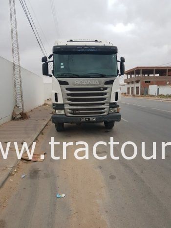 À vendre Tracteur Scania G410 avec semi remorque benne TP Comet (2012) complet