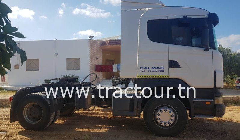 À vendre Tracteur Scania G410 avec semi remorque benne TP Comet (2012) complet