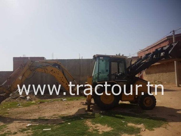 À vendre Tractopelle Caterpillar 428 C (2008) complet