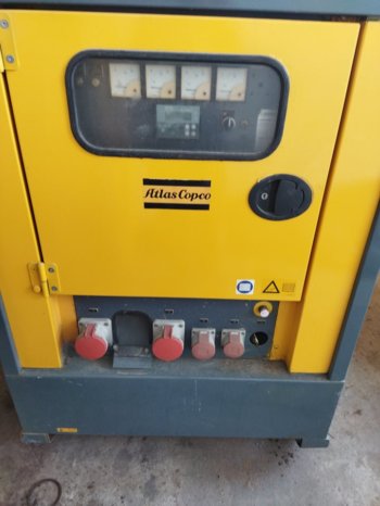 À vendre Groupe électrogène Atlas Copco 10 kVA importé de France complet
