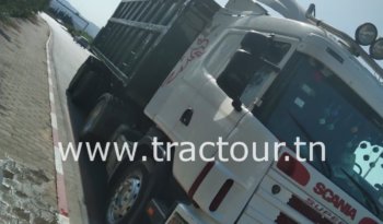 À vendre Tracteur Scania 124G 420 avec semi remorque benne céréalière Sicame complet