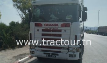 À vendre Tracteur Scania 124G 420 avec semi remorque benne céréalière Sicame complet