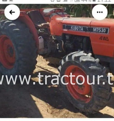 À vendre Tracteur Kubota M7530 (2000) complet