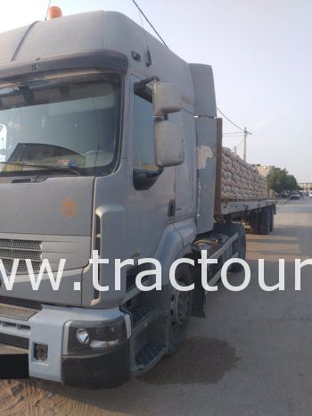 À vendre Tracteur Renault Premium Lander 440 DXI avec semi remorque plateau 25 tonnes complet