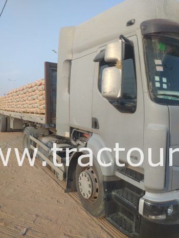 À vendre Tracteur Renault Premium Lander 440 DXI avec semi remorque plateau 25 tonnes complet