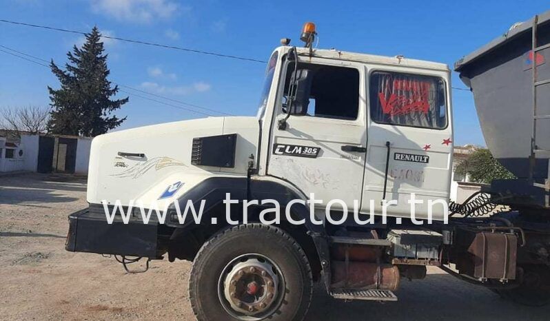 À vendre Tracteur Renault CLM 385 avec semi remorque benne TP complet