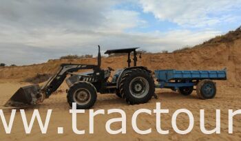 À vendre Tracteur Lamborghini R3.95 avec chargeur Sigma 4 et semi remorque agricole benne complet