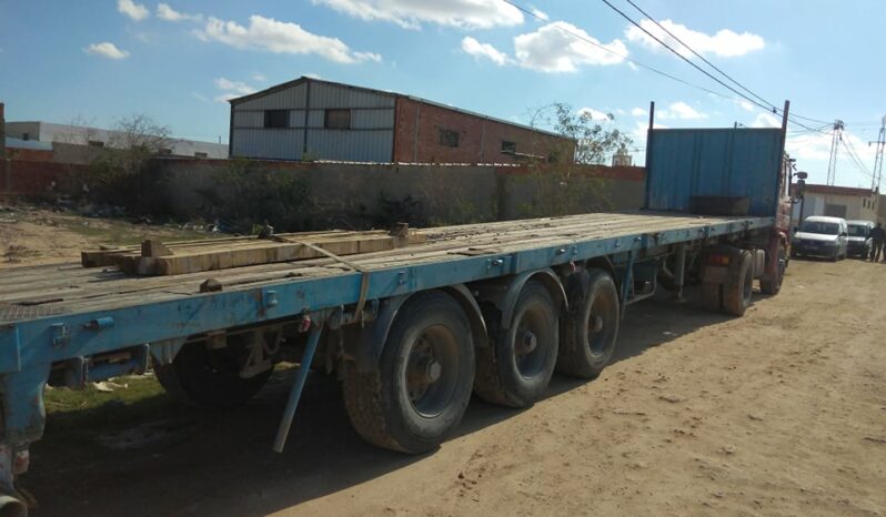 À vendre Tracteur avec semi remorque plateau sans ridelles Scania 113H 310 complet